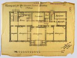 Vaaningshus for herr Grosserer Joakim Rønneberg. 1ste etage 