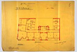 Loftplan. Pensionat [Arbeidstegning]