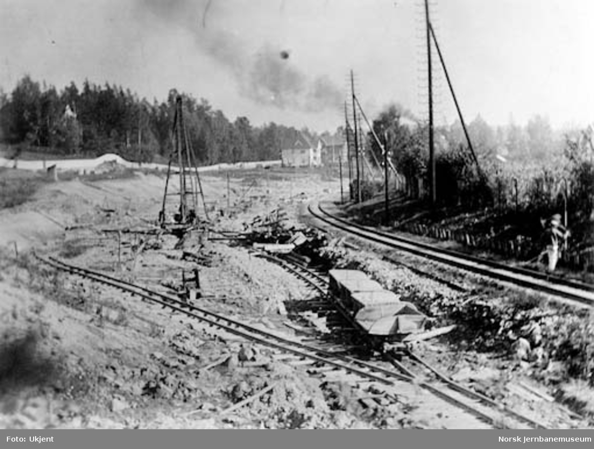 Drammenbanens omlegging : utglidning i Lysakerskjæringen
