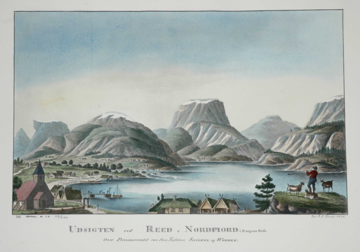 Prospekt, utsikt ved Red i Nordfjord
