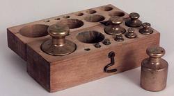 Vektlodd, 1 sett, i etui