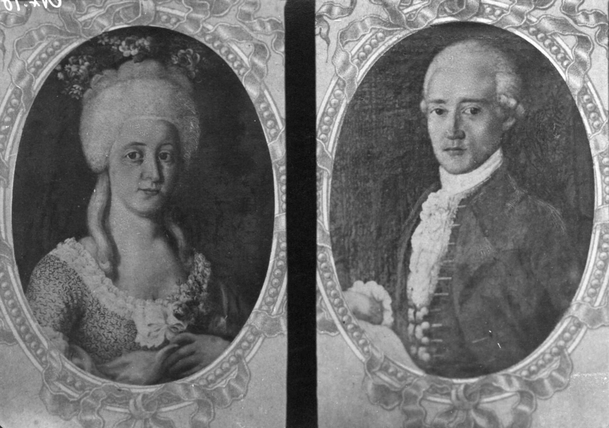 Dobbeltportrett, Kristiansund, Møre og Romsdal, Lunds nr. 100. Portretter, ang. "Brodtkorb, og Madame".