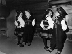 Opptreden av Norsk Folkemuseums barneleikarring.