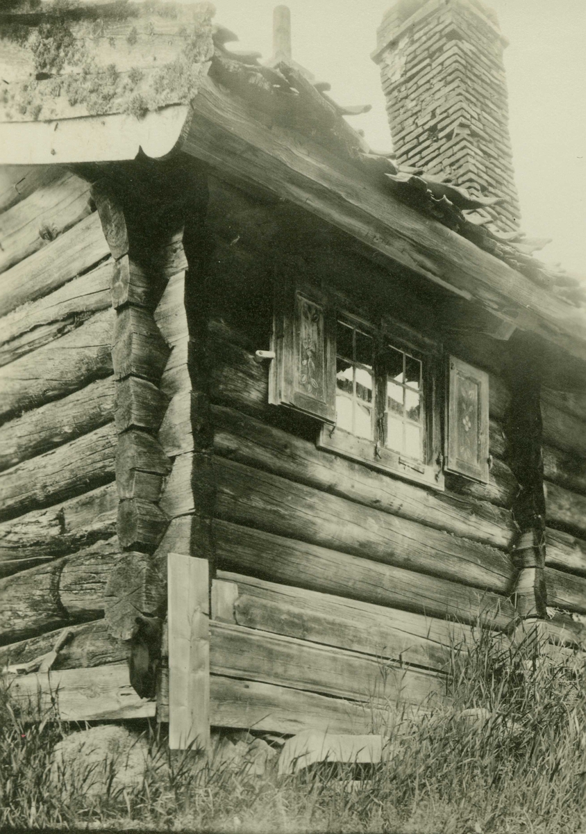 Detalj fra stuebygning, Ton, Svene, Flesberg, Buskerud. Ant. fotografert 1929.