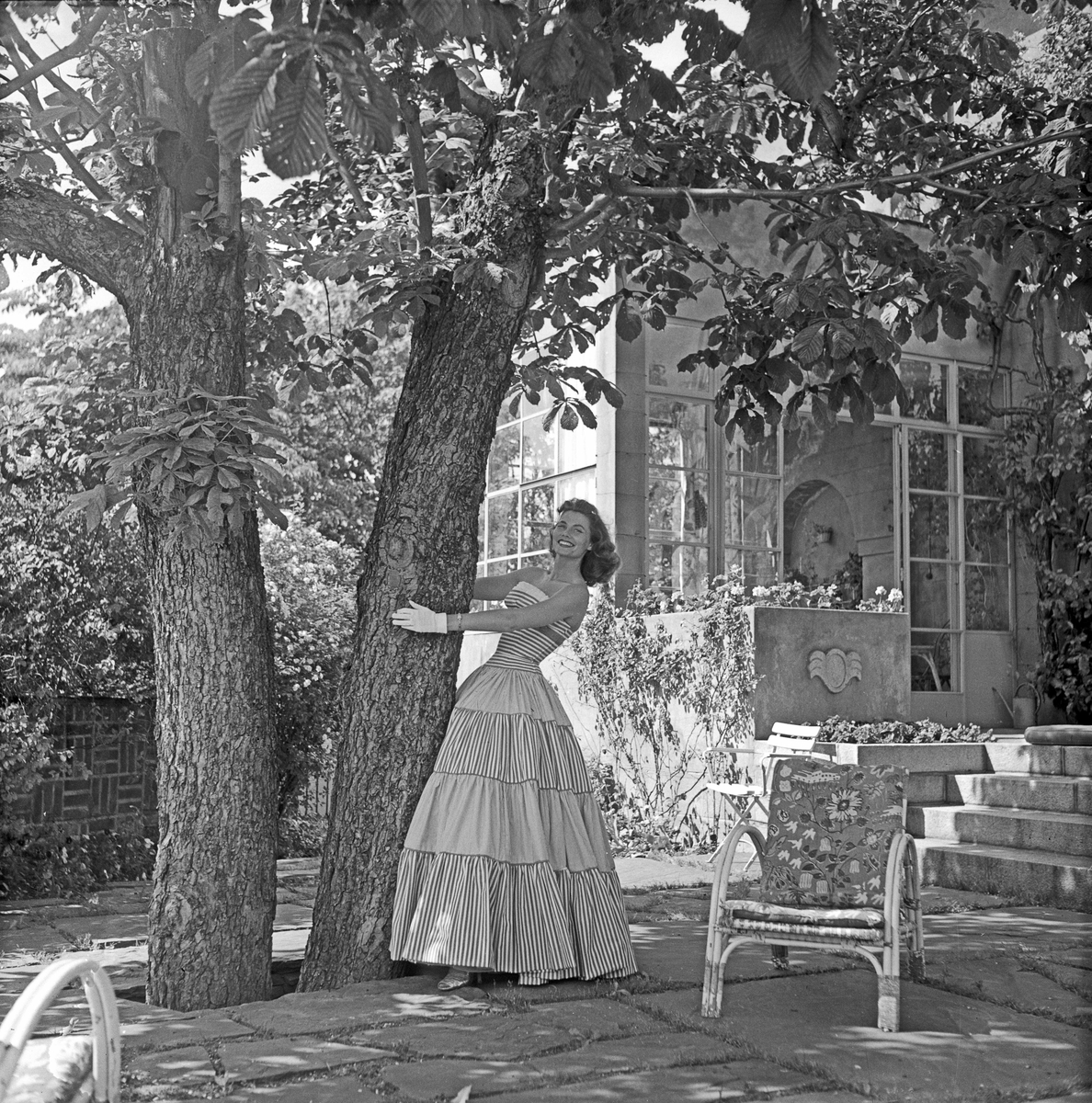 Serie. Solveig Borstad, Miss Norway 1955. Fotografert juni 1955.