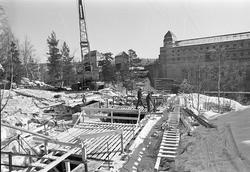 Serie. Graving for tunnellbru ved ant. Solbergfoss Kraftverk