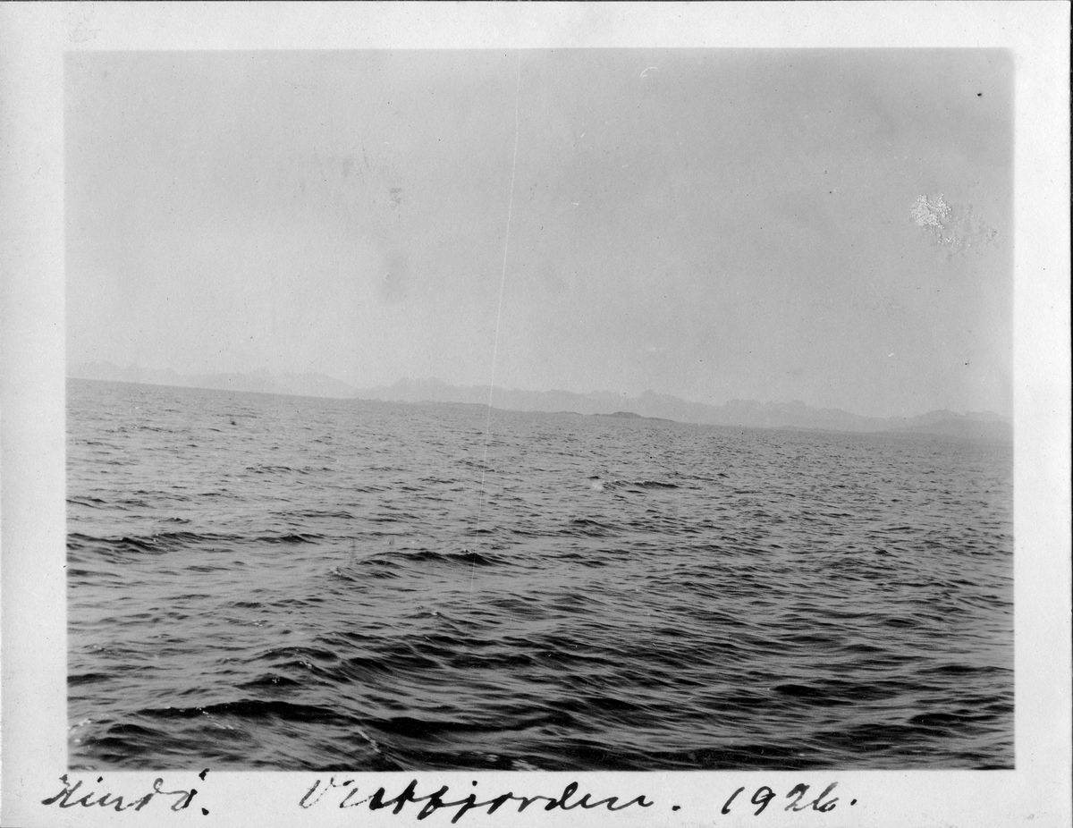Kystlandskap. Fra bildeserie tatt på reise langs kysten av Norge i 1926.