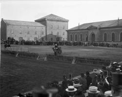 Festningsplassen Akershus festning, Oslo. Militær rideoppvis