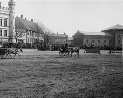 Festningsplassen Akershus festning, Oslo. Militær rideoppvis