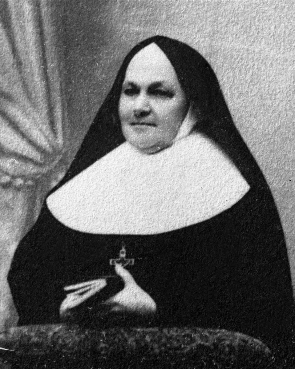 Portrett, en nonne. Priorinne Leonie ved St.Joseph Hospital.
