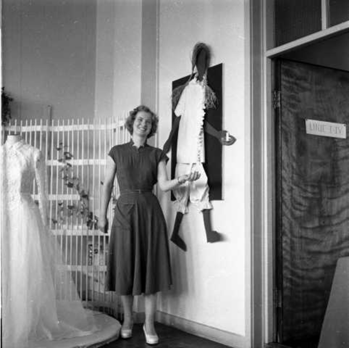 Utstilling av klær, Oslo 1956.