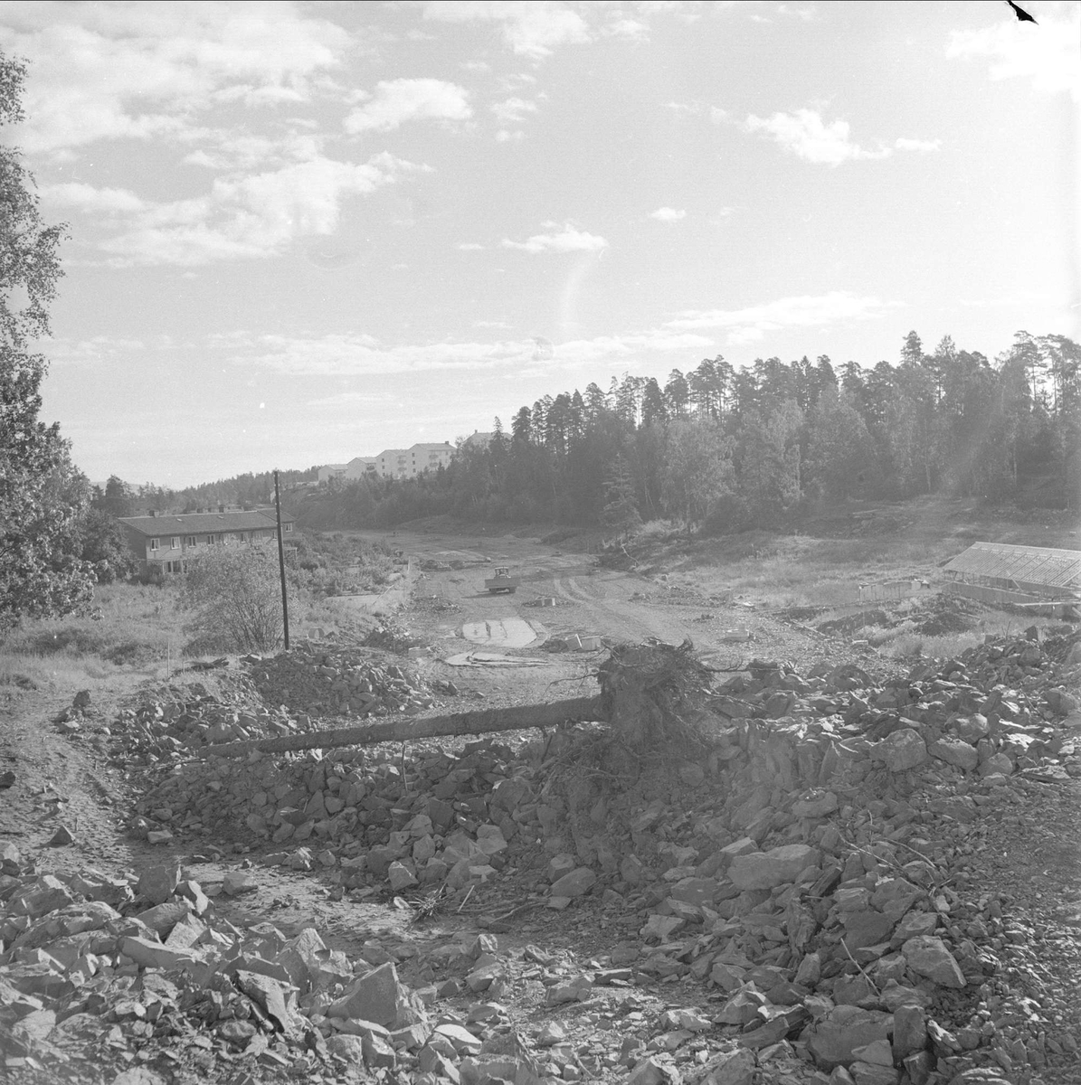 Drammensveien, Stabekk, Bærum, Akershus, 04.09.1957.
