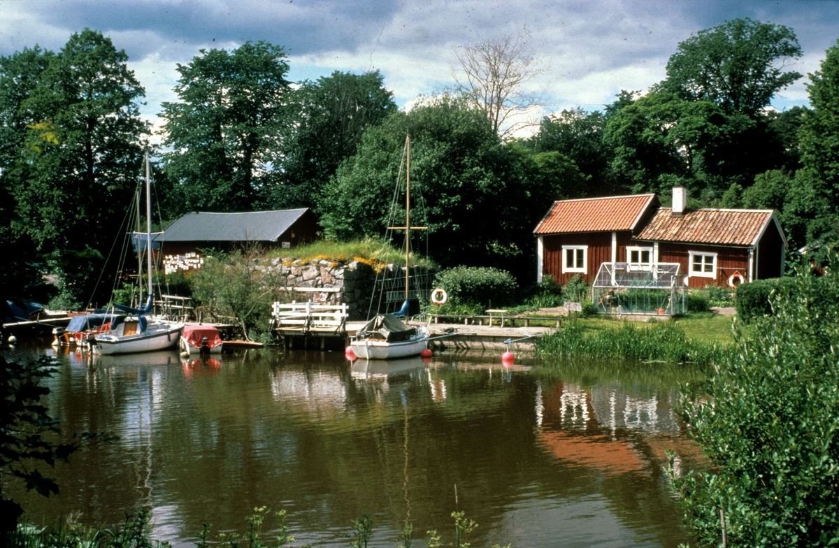 Flottsund vid gamla Flottsundsbron, Sunnersta, Uppsala 1987
