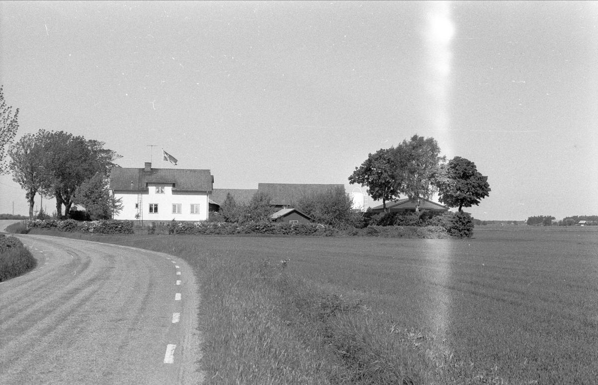 Vy över Forkarby 15:1, Bälinge socken, Uppland 1983