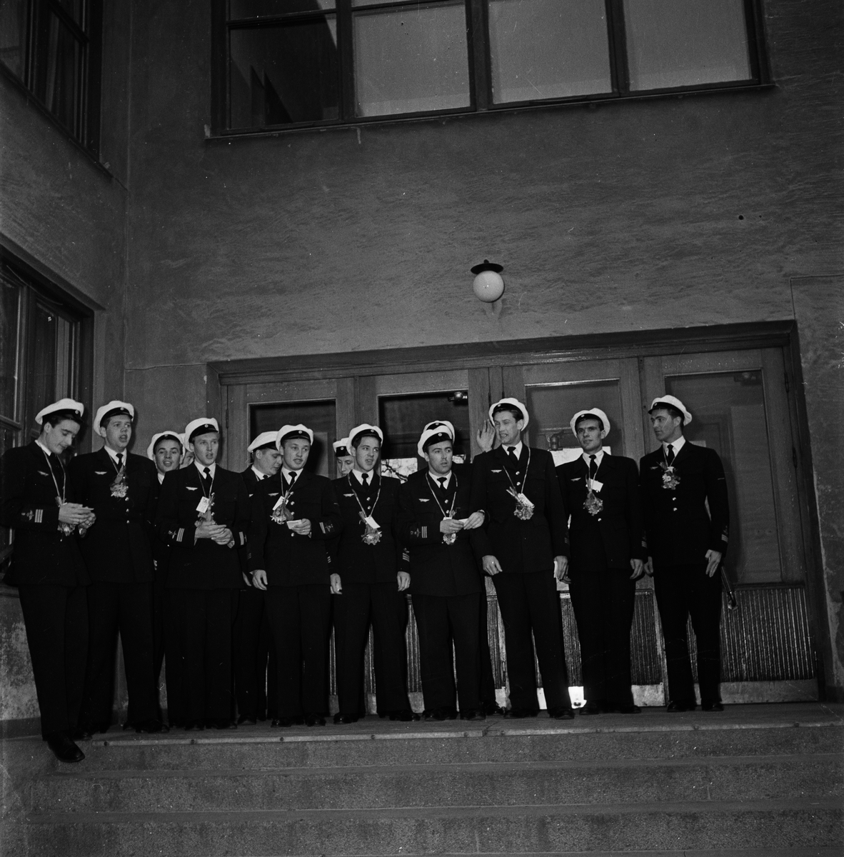 Försvarets läroverk, studentexamen, 25 årsjubileum, Uppsala 1954