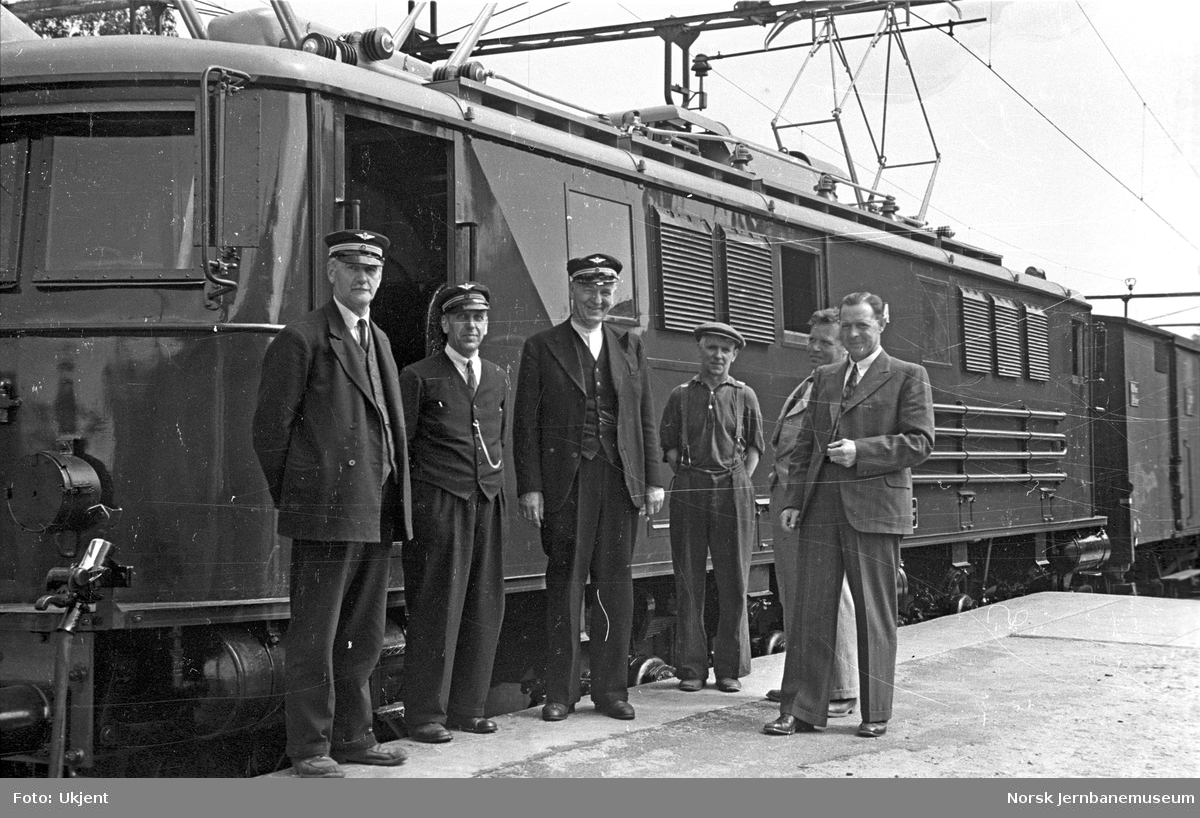 NSB elektrisk lokomotiv type El 8 nr. 2054 : prøvetur til Fredrikstad