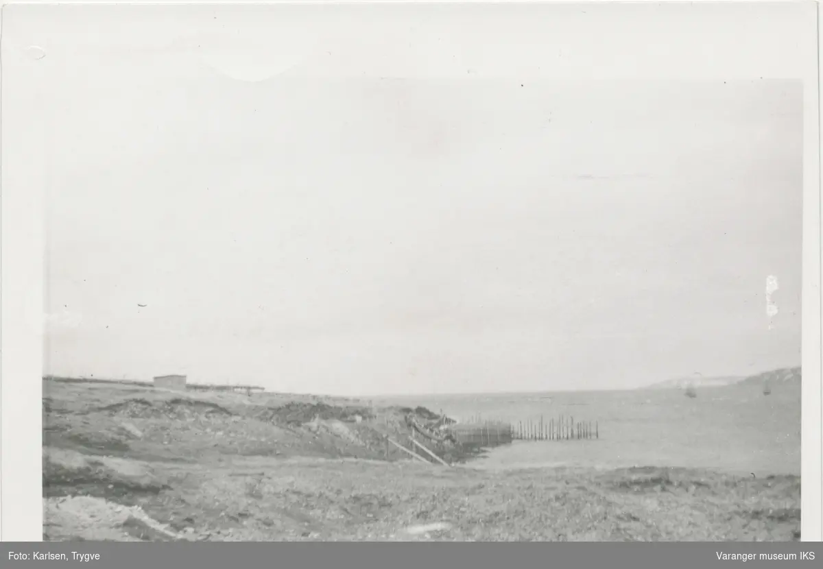 Bygging av det gamle fergeleiet - Vardø Museum / DigitaltMuseum