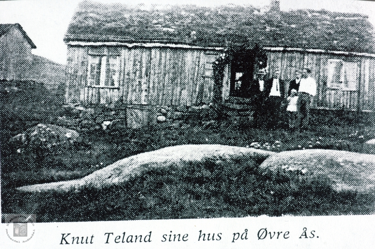 Knut Teland sitt hus på Øvre Ås. Grindheim Audnedal.