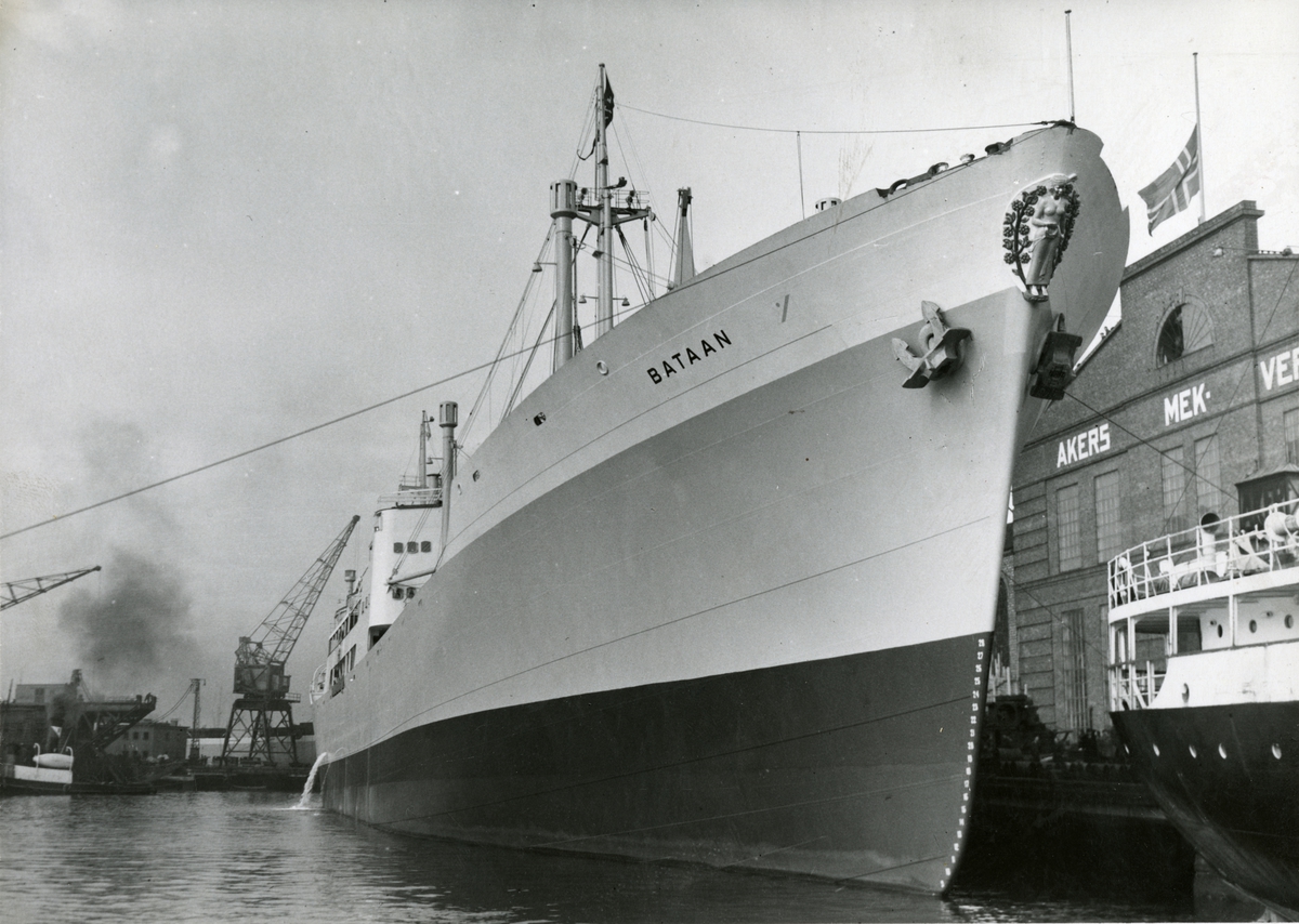 M/S 'Bataan' (b.1947, A/S Akers mek. Verksted, Oslo), - ved ...