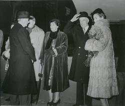 Fra venstre: Direktør Aamundsen, Fru disponent Børresen, dis