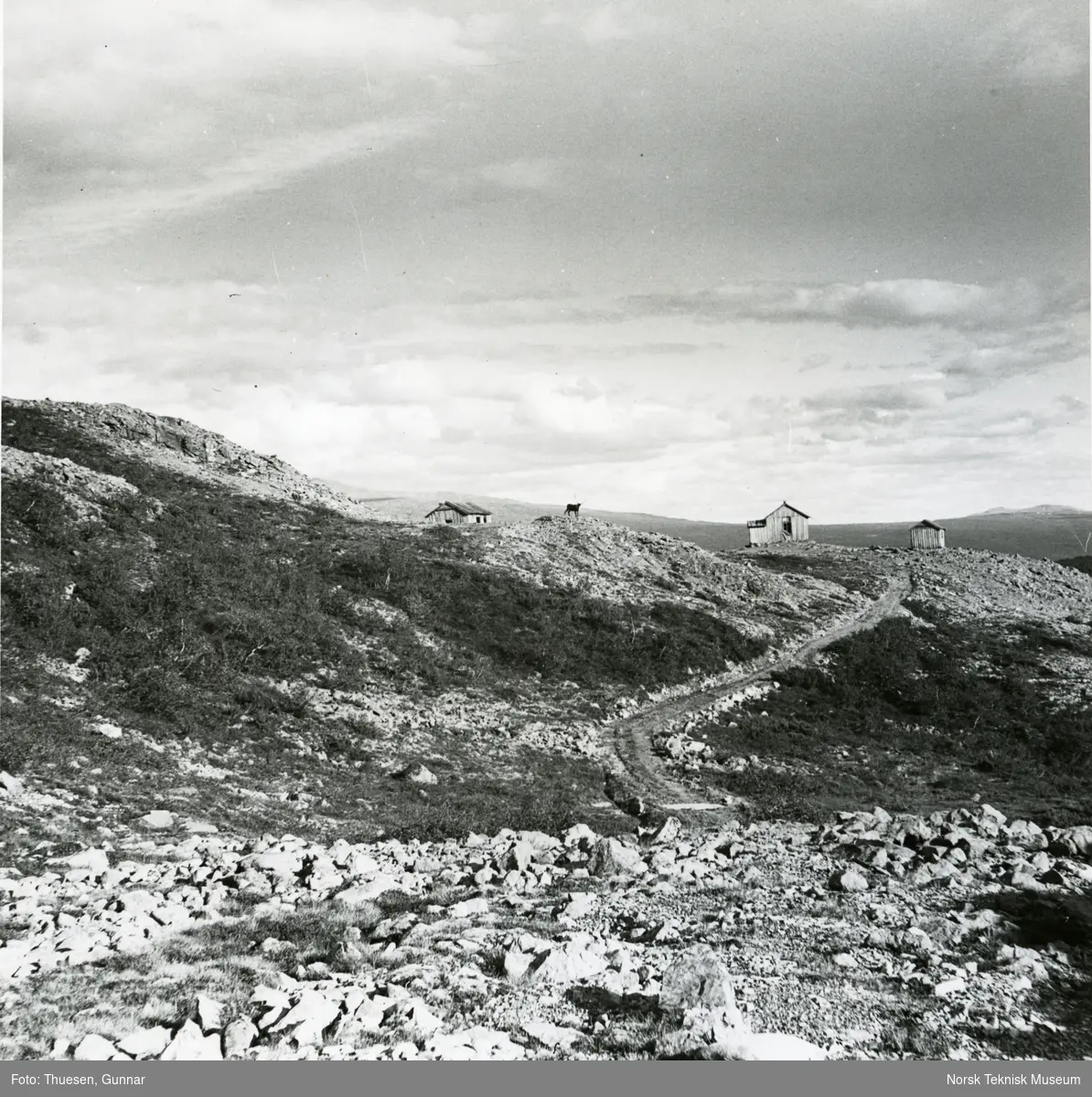 Vaske- og soldinnretning ved Skargruven sett mot øst.Krommalmutvinning i Feragen, Røros