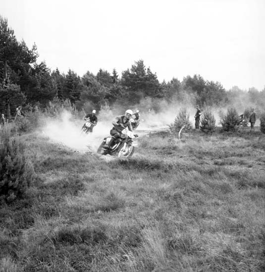 Motocross i Grunnebo sydväst om Vänersborg i juni 1959
