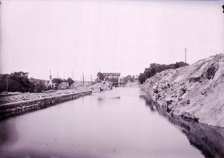 Kanalen i Trollhättan, juni 1910