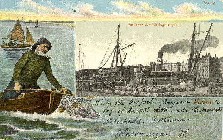 Lossning av sillångarna i Stettin 1893