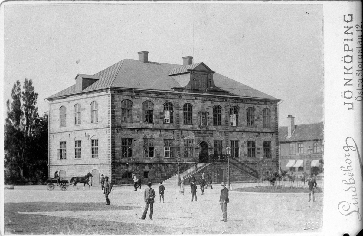 Hovrätten med Hovrättstorget i Jönköping år 1898.