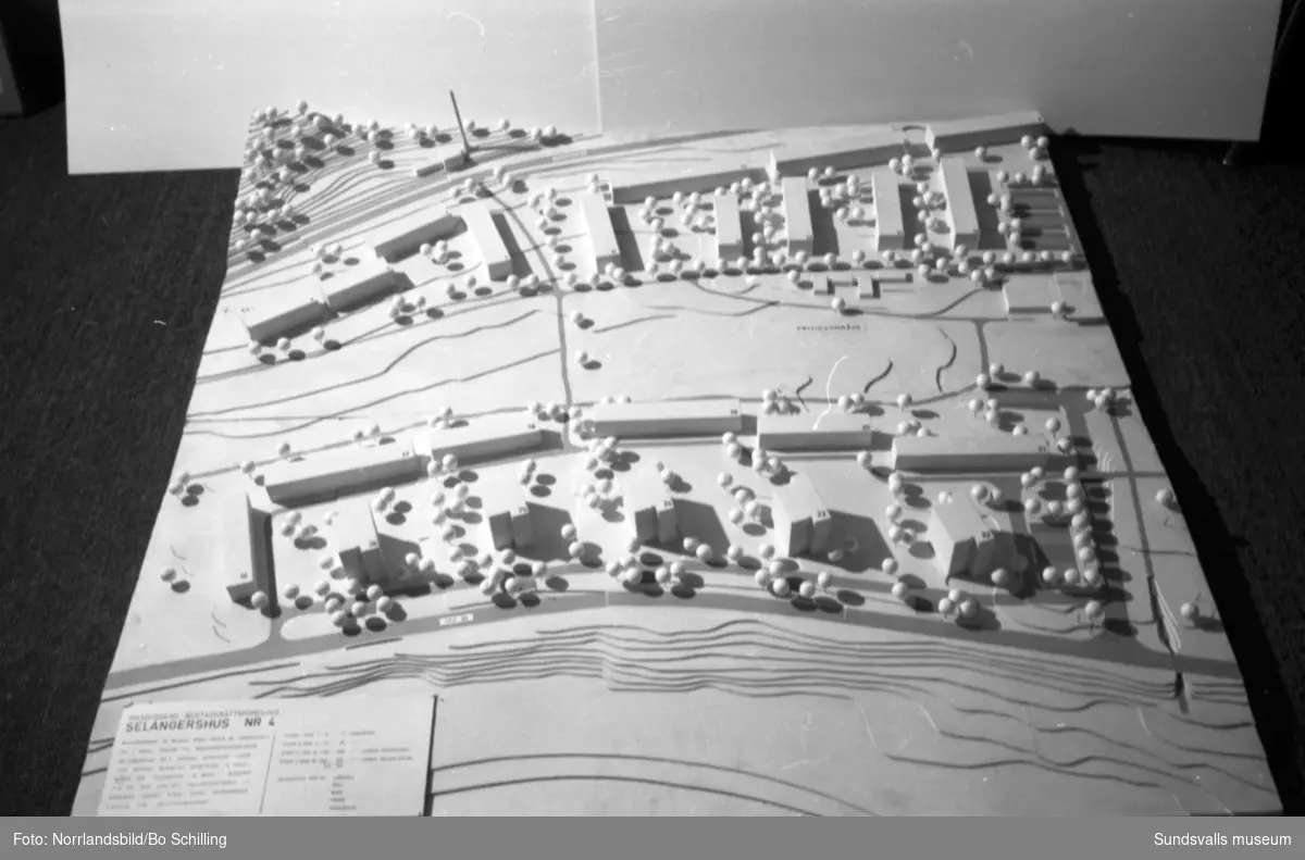Riksbyggens byggmodeller över olika bostadsområden i Sundsvall.