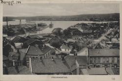 skråfoto, gate, bolighus, Mekanisk verksted, båt,