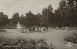 park, lekeplass, Kullåsparken, fontene, huskestativ,