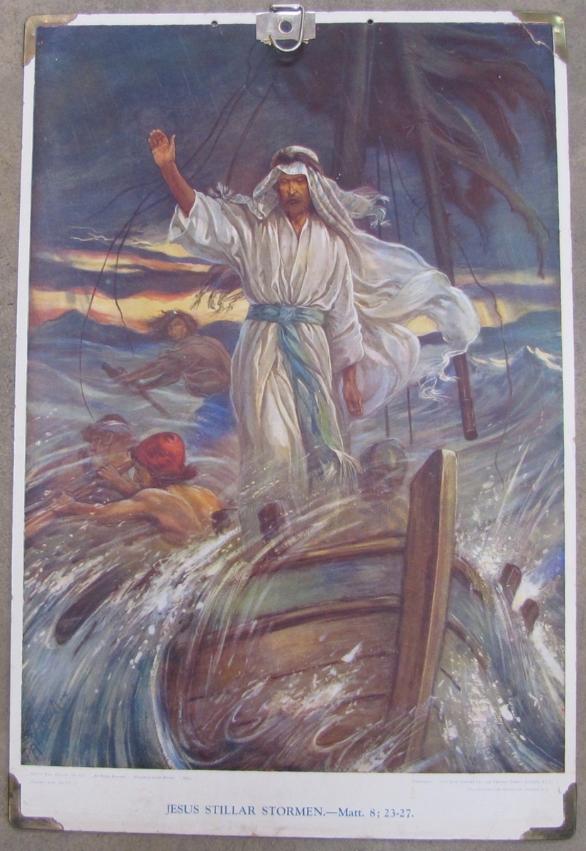 Jesus stillar stormen