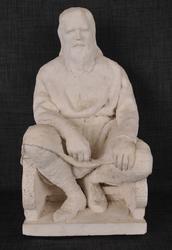 Et gammelt herresete (Olav Kyrre) [Gipsskulptur]