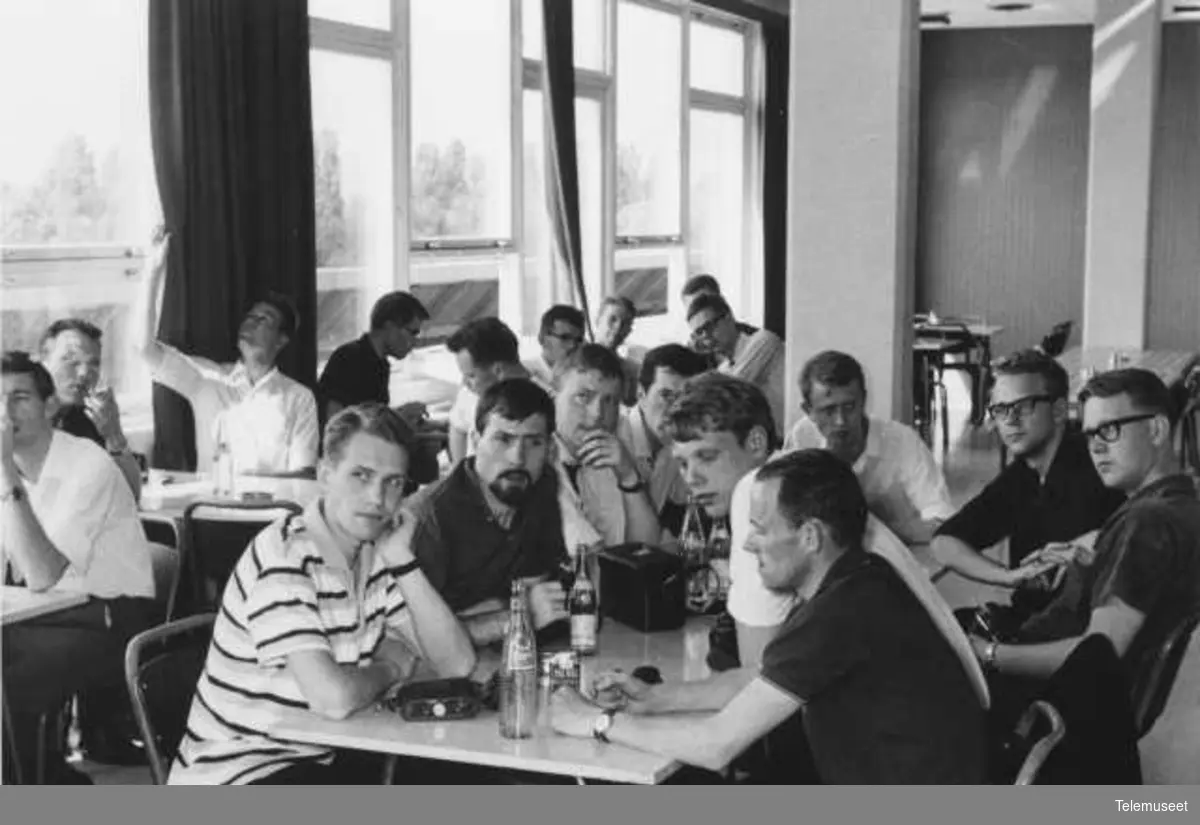 Gruppebilder, studenter, møter,  NTH-besøk juni 1967, Elektrisk Bureau 