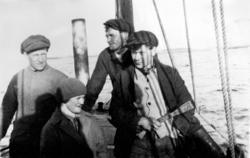 Foran fra venstre: Albert Engesvik, Kristine Sylten, Trygve 