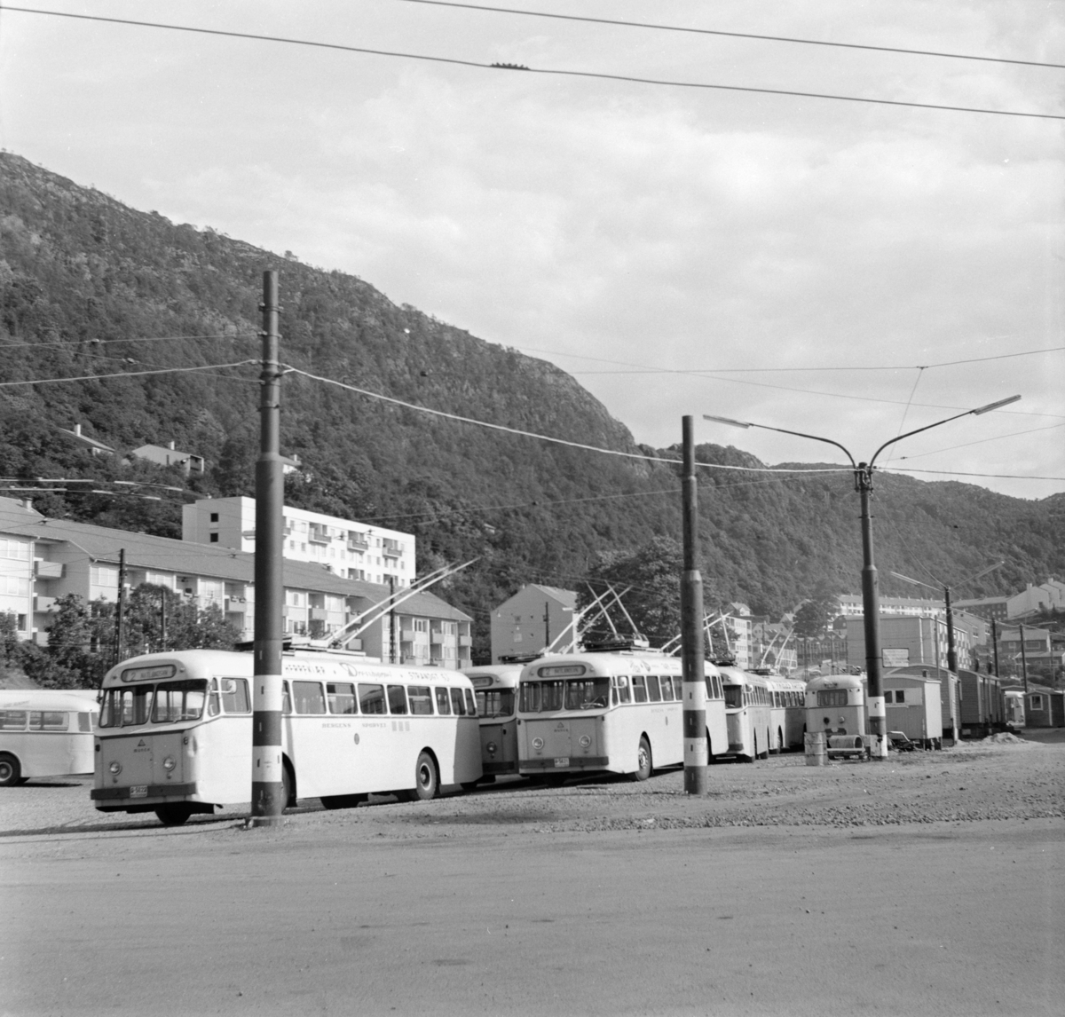 Trolleybysser type Munch i Bergen