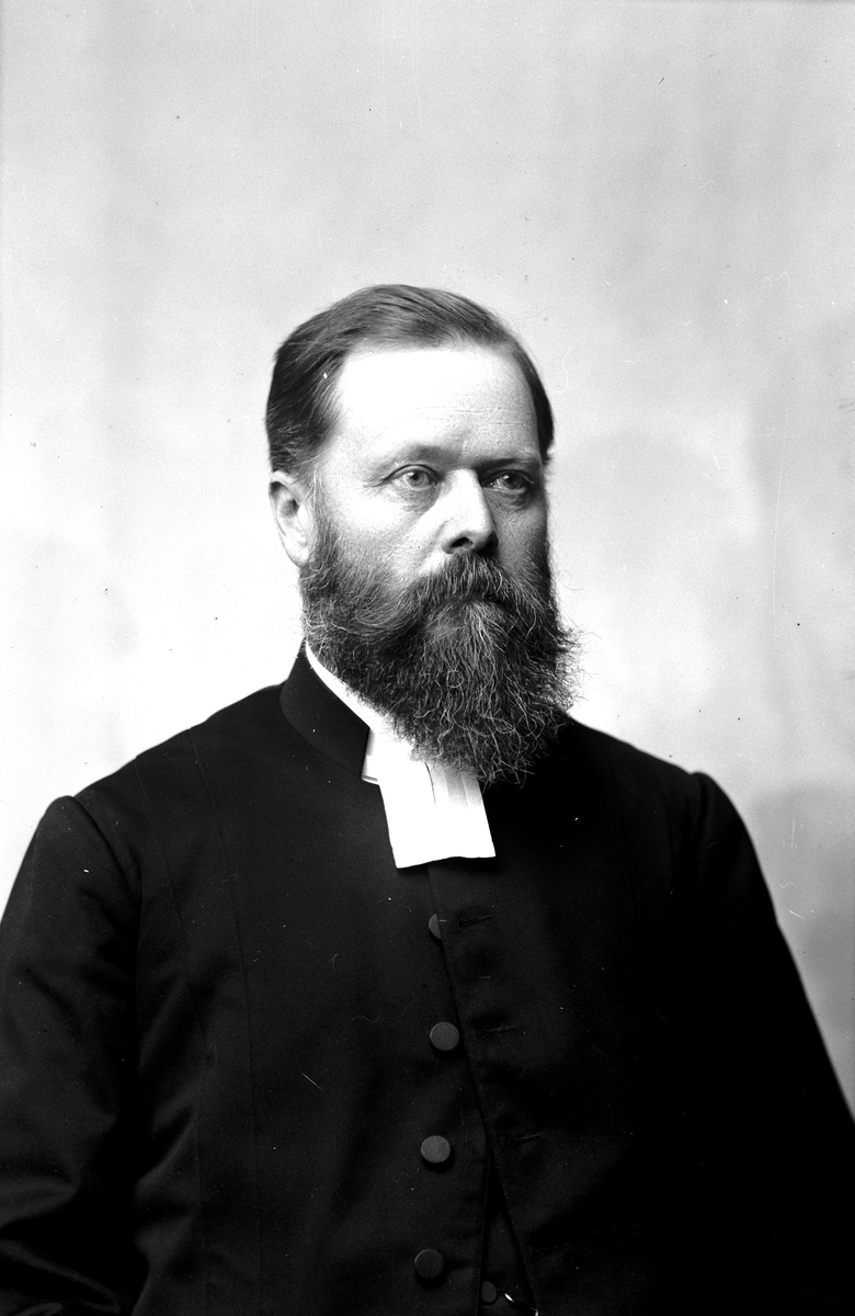 Pastor Kjellin. Malma socken, 1898. Fotograf: C Billberg.
