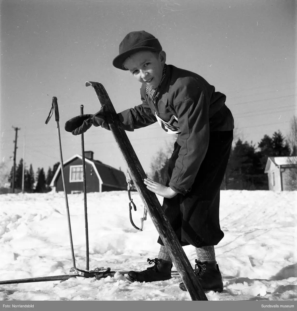 Skidungdomens vinterspel på skidor, vid Vidarbackarna, LV5.