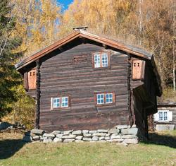 Loftstue fra Jøto Noss på Ål Bygdamuseum, Leksvol