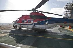 Helikopter av typen Super Puma fra CHC Helikopter Service sl