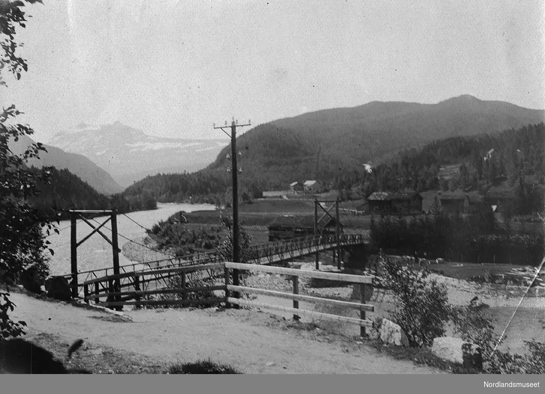 Fra Norlandsbanebefaringen 1920,oppe i Saltdalen ved Russånes.