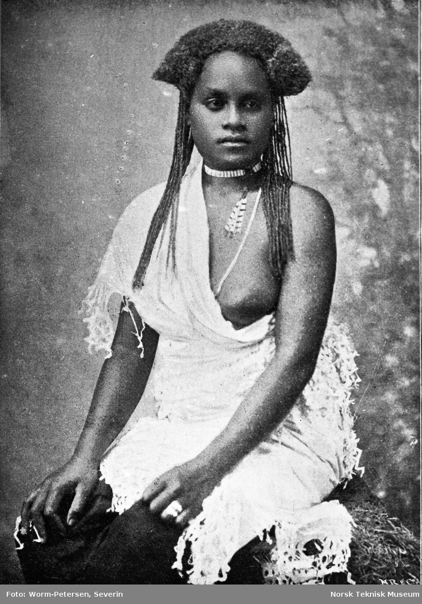 Portrett av ung jente på Fijii