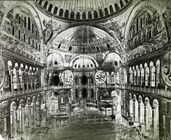 Dias: Tyrkia: Sofiamoskeen, interiør. Constantinopel