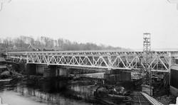 Bru over Sarpsfossen etter ombygging : fra nord