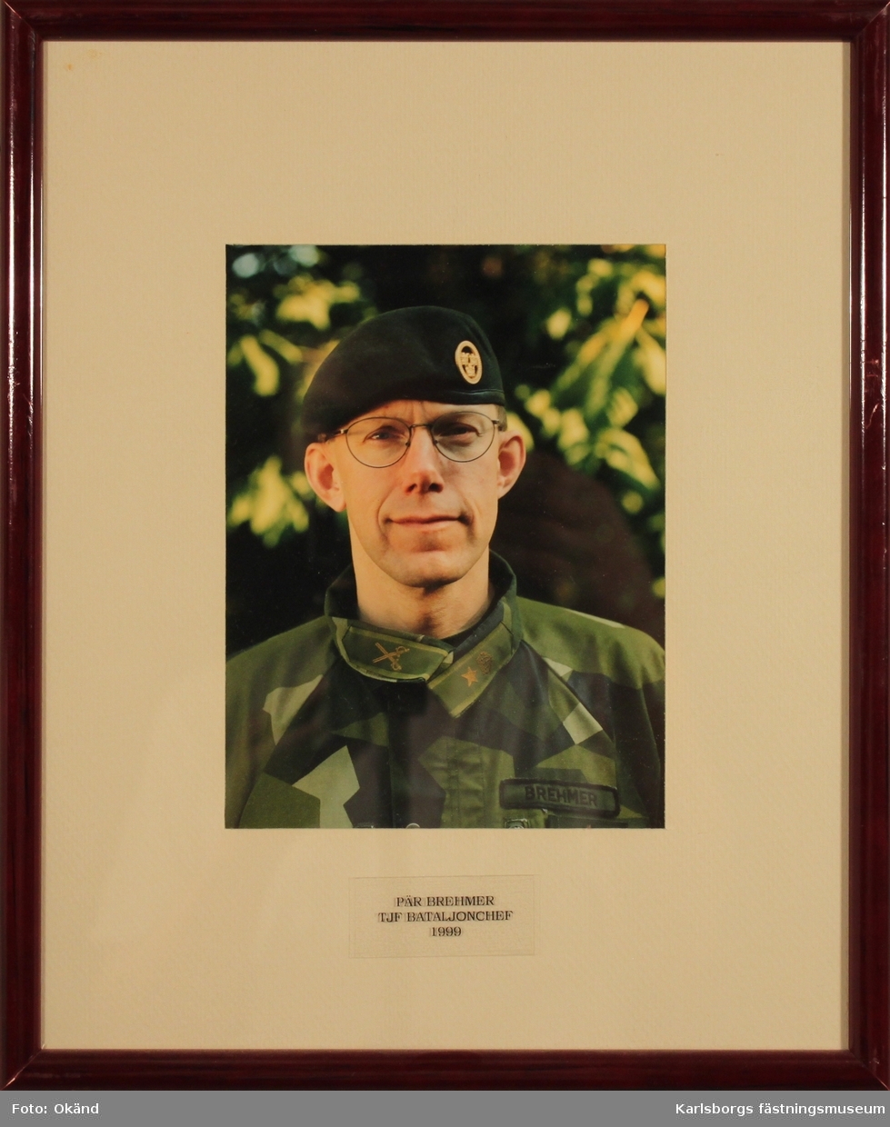 Livregementets husarer, K3. Major Per Brehmer tjf bataljonschef Husarbataljonen 1999. (Ordinarie bataljonschef-överstelöjtnant Ulf Siverstedt- tjänstgjorde då som tjf. regementschef då överste Claes Ljunggren tjänstgjorde i utlandsstyrkan).