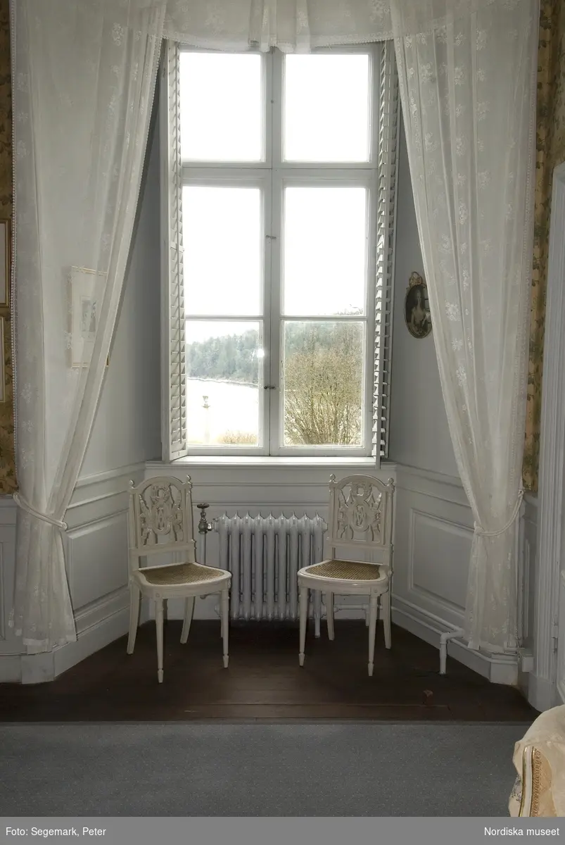 Dokumentation av Tyresö slott, interiör 2008
Interiörer nedervåning , salonger