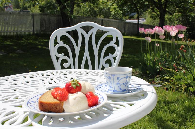 Om sommeren er hagemøbler, bord og benker tilgjengelig (Foto/Photo)