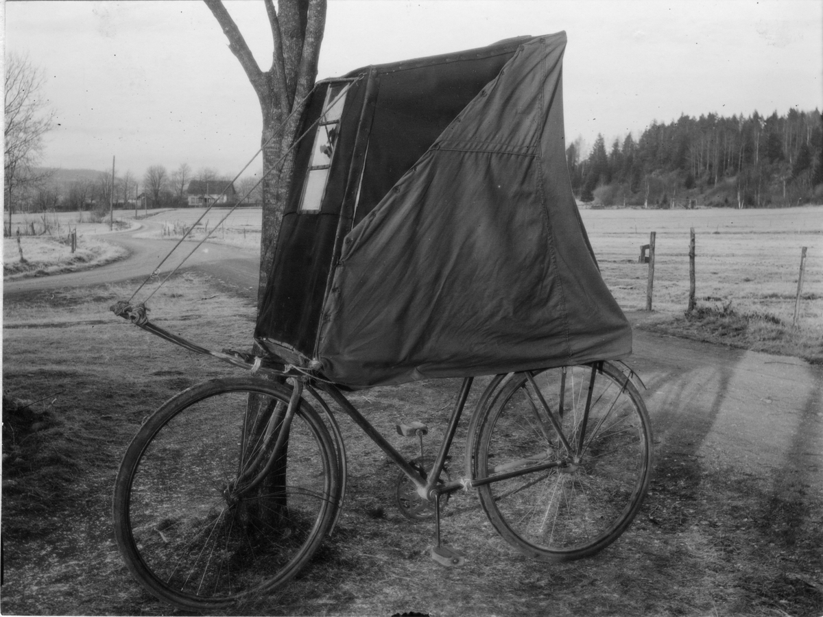 Cykel-kupé att användas vintertid.