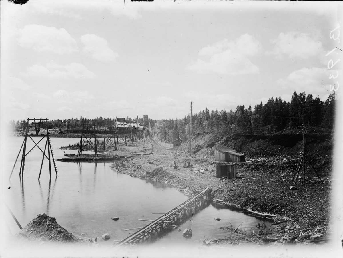 Riddarhyttans järnbruk. Bäckegruvans anrikningsverk 1920.